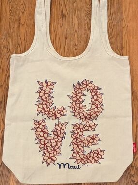Del Sol Color Change Love Maui Cotton Canvas Tote Bag